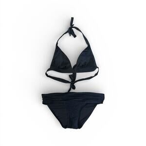 Victoria Secret Women’s Solid Black 2-Piece Swim Bikini Size Small